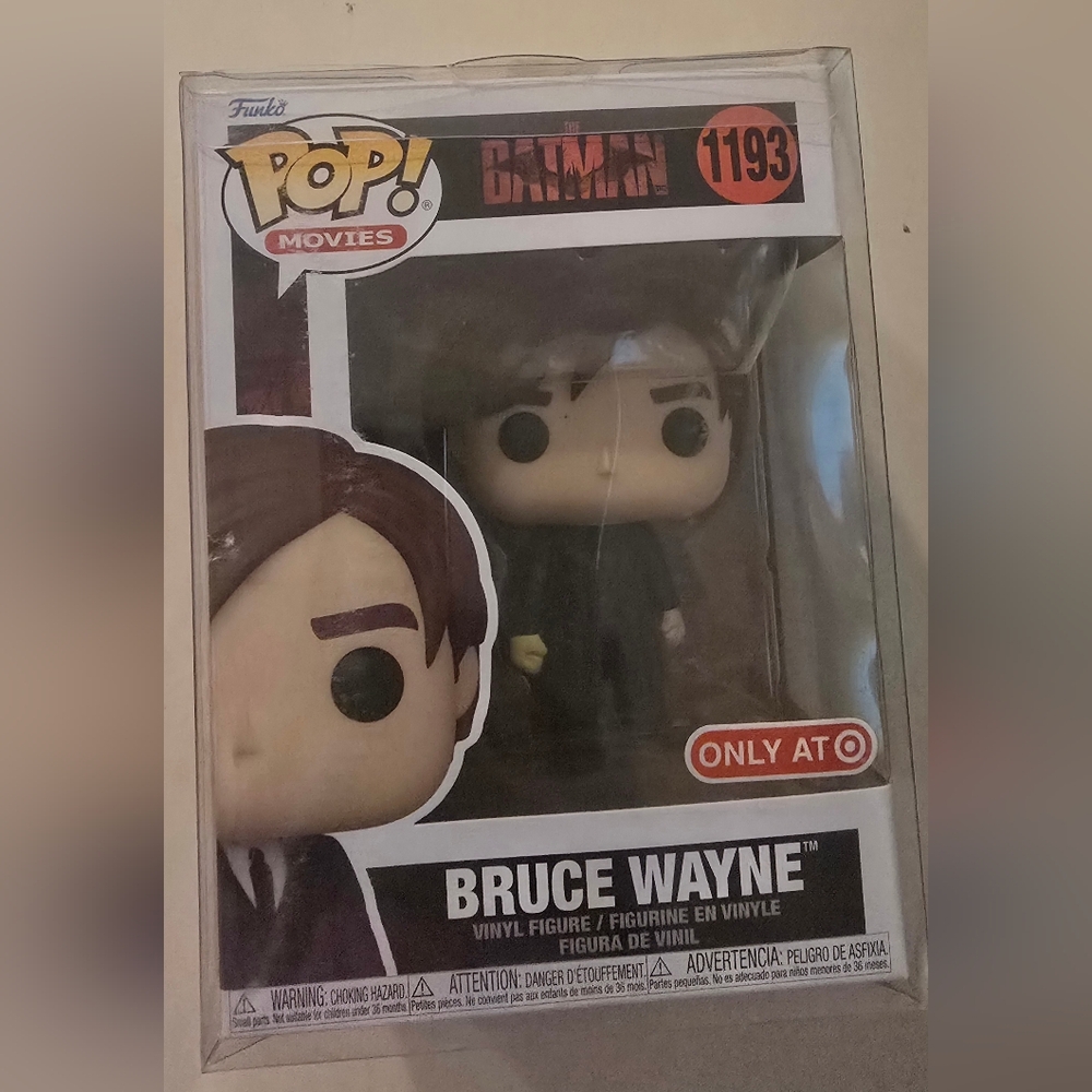 Funko Pop! Movies Bruce Wayne Figure with Black Suit
